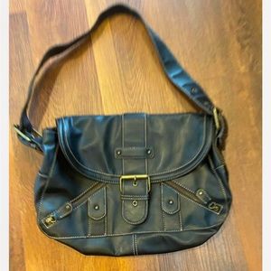 Elna Faux Leather Shoulder Bag